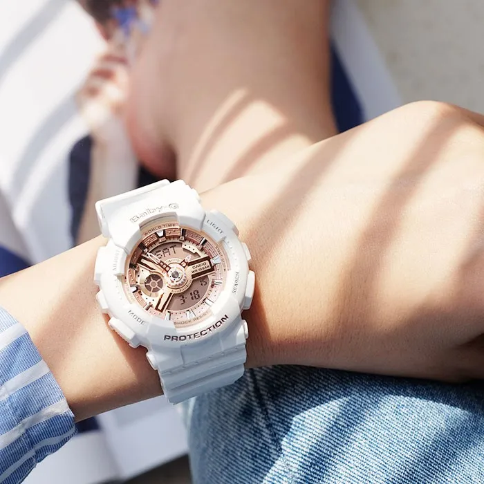 Ảnh Đồng hồ casio nữ dây nhựa chính hãng BABYG BA-110X-7A1 1