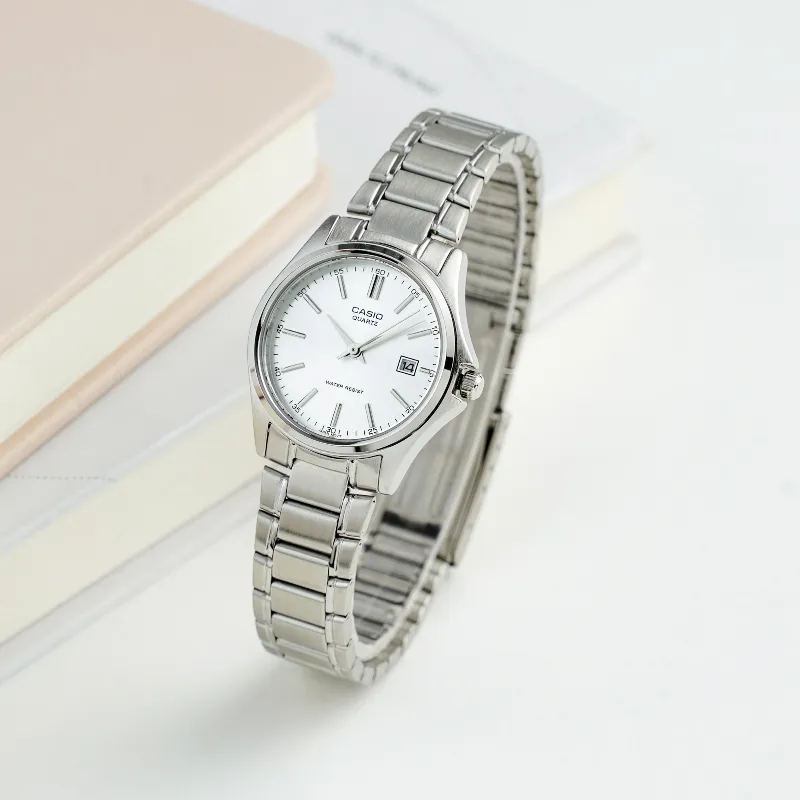 Ảnh Đồng Hồ Casio Nữ LTP-1183A-7ADF Mặt Tròn Dây Kim Loại Chính Hãng 2