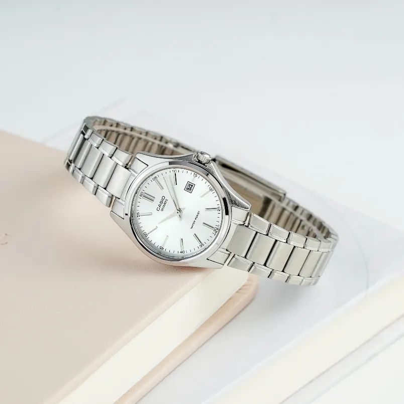 Ảnh Đồng Hồ Casio Nữ LTP-1183A-7ADF Mặt Tròn Dây Kim Loại Chính Hãng 3