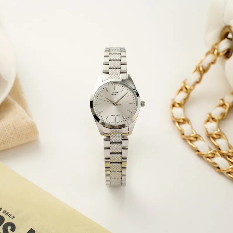 Ảnh Đồng Hồ Casio Nữ LTP-1274D-7ADF Mặt Tròn Dây Kim Loại Chính Hãng 3