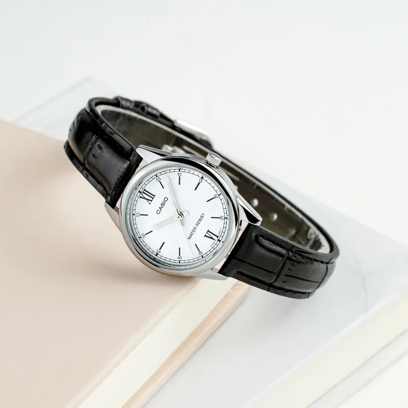 Ảnh Đồng Hồ Casio Nữ LTP-V005L-7B2UDF Mặt Tròn Dây Da Thời Trang Chính Hãng 3