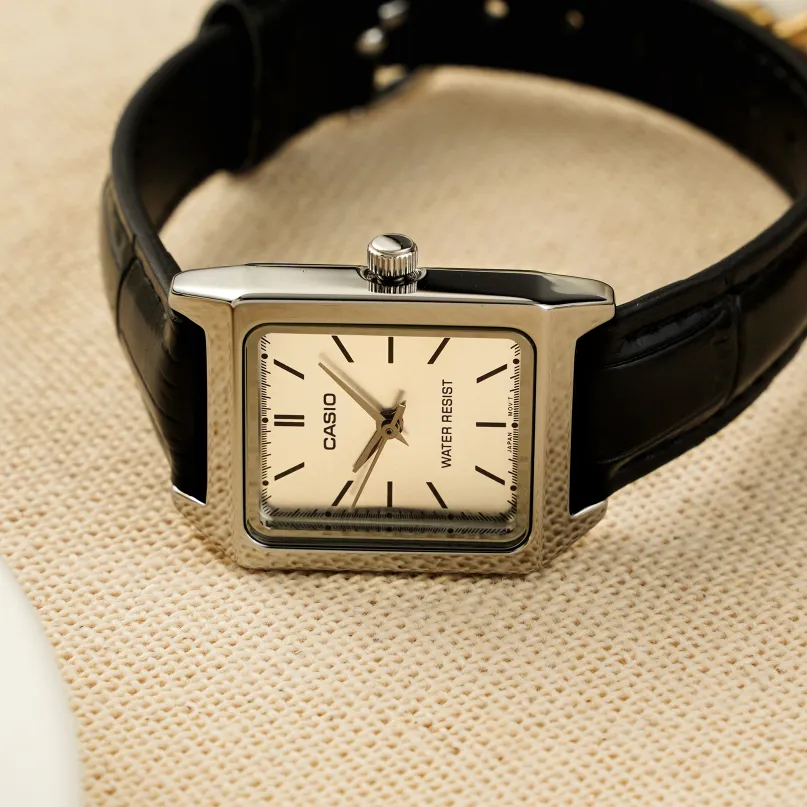 Ảnh Đồng Hồ Casio Nữ LTP-V007L-7E1UDF Mặt Vuông Dây Da Chính Hãng 4