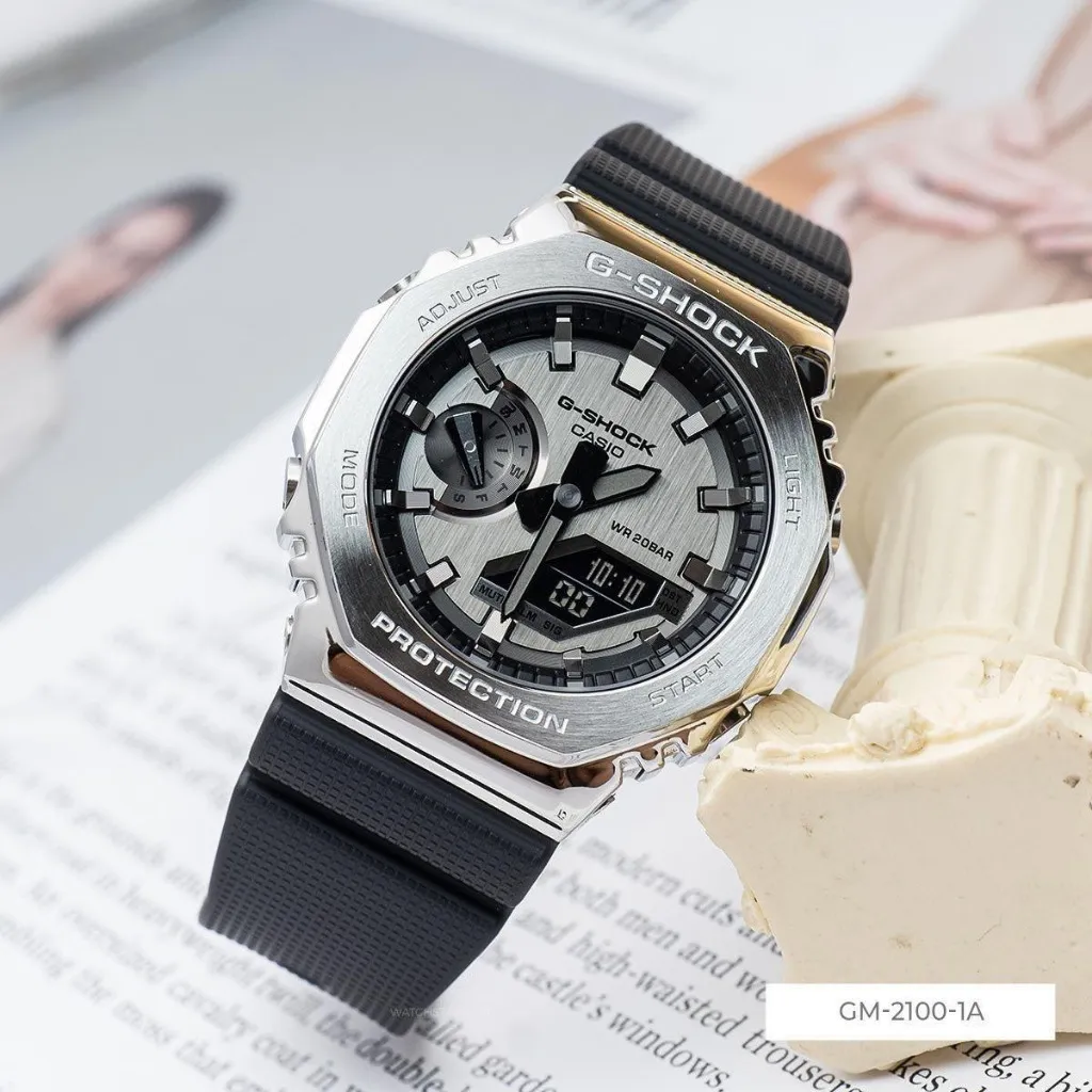 Ảnh Đồng hồ Dây nhựa Nam Casio G-Shock GM-2100-1ADR chính hãng bảo hành 5 năm Pin trọn đời 2