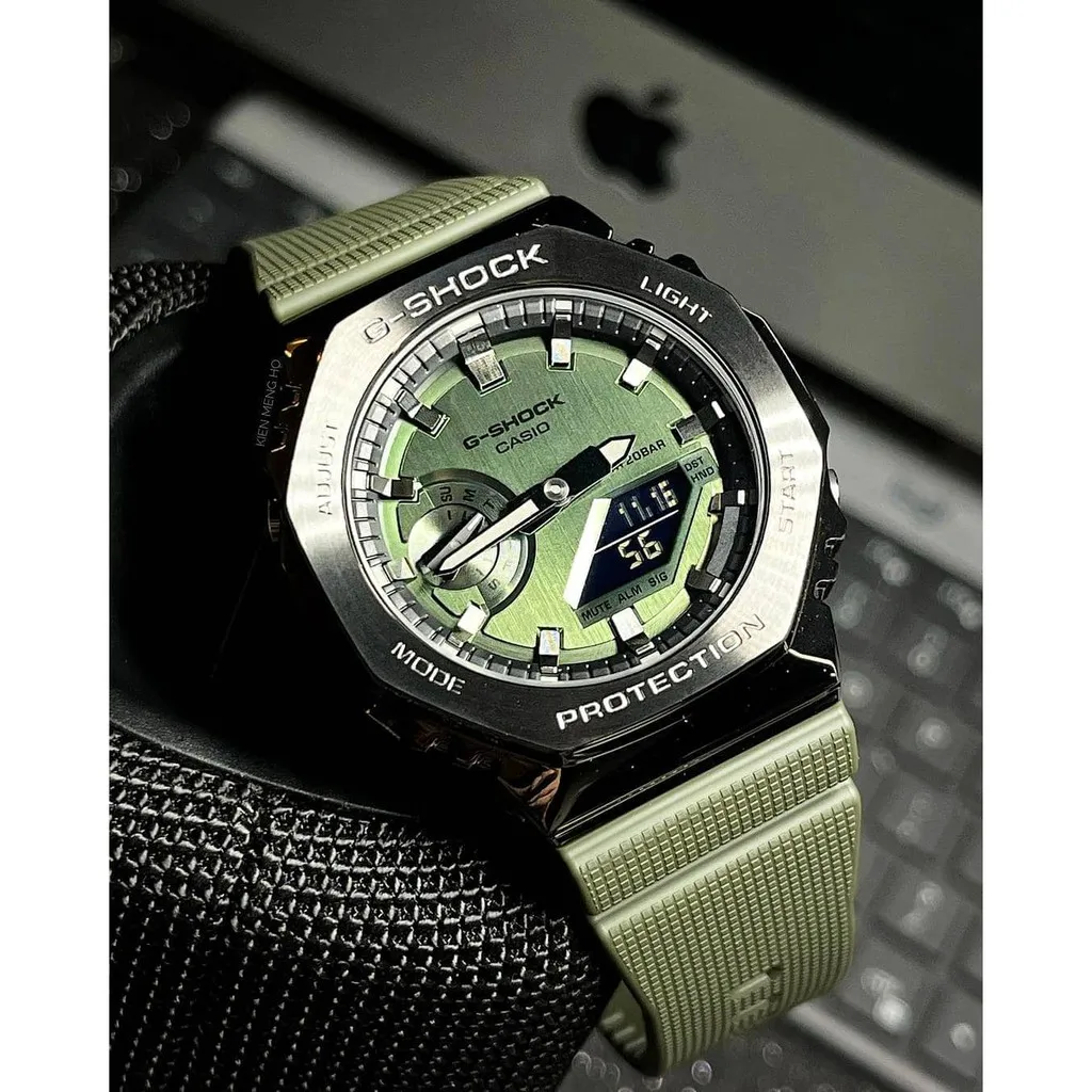 Ảnh Đồng hồ Dây nhựa Nam Casio G-Shock GM-2100B-3ADR chính hãng bảo hành 5 năm Pin trọn đời 3