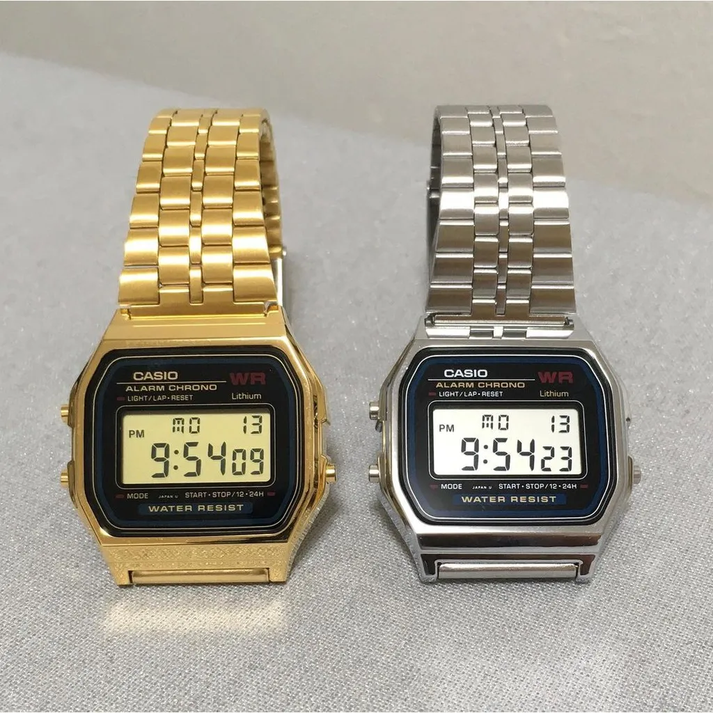 Ảnh Đồng hồ dây thép Casio Nam A159 chính hãng bảo hành 1 năm Pin trọn đời 2