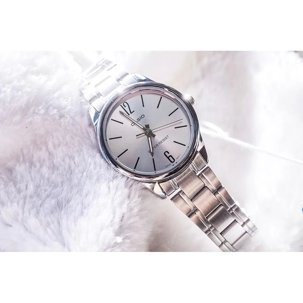Ảnh Đồng hồ dây thép Casio Nữ LTP-V005 chính hãng bảo hành 1 năm Pin trọn đời 2