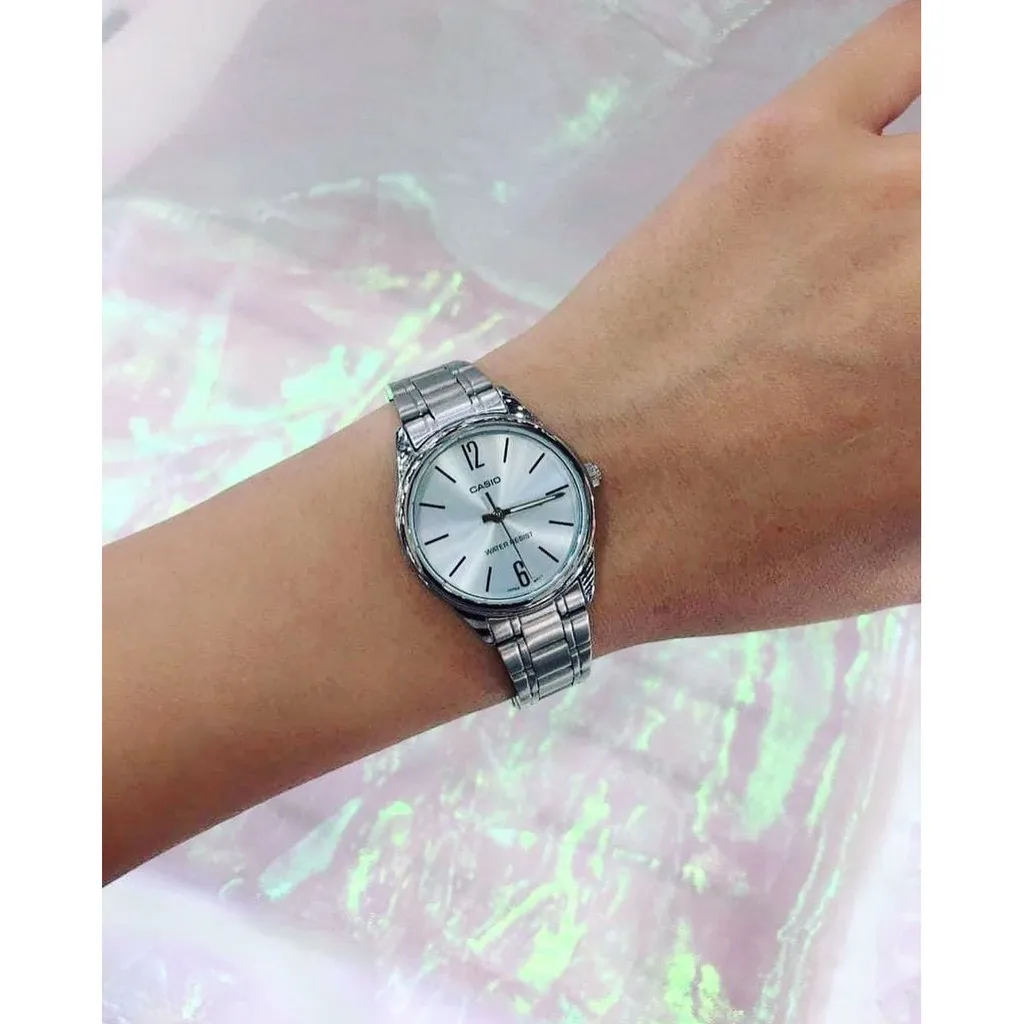 Ảnh Đồng hồ dây thép Casio Nữ LTP-V005 chính hãng bảo hành 1 năm Pin trọn đời 4