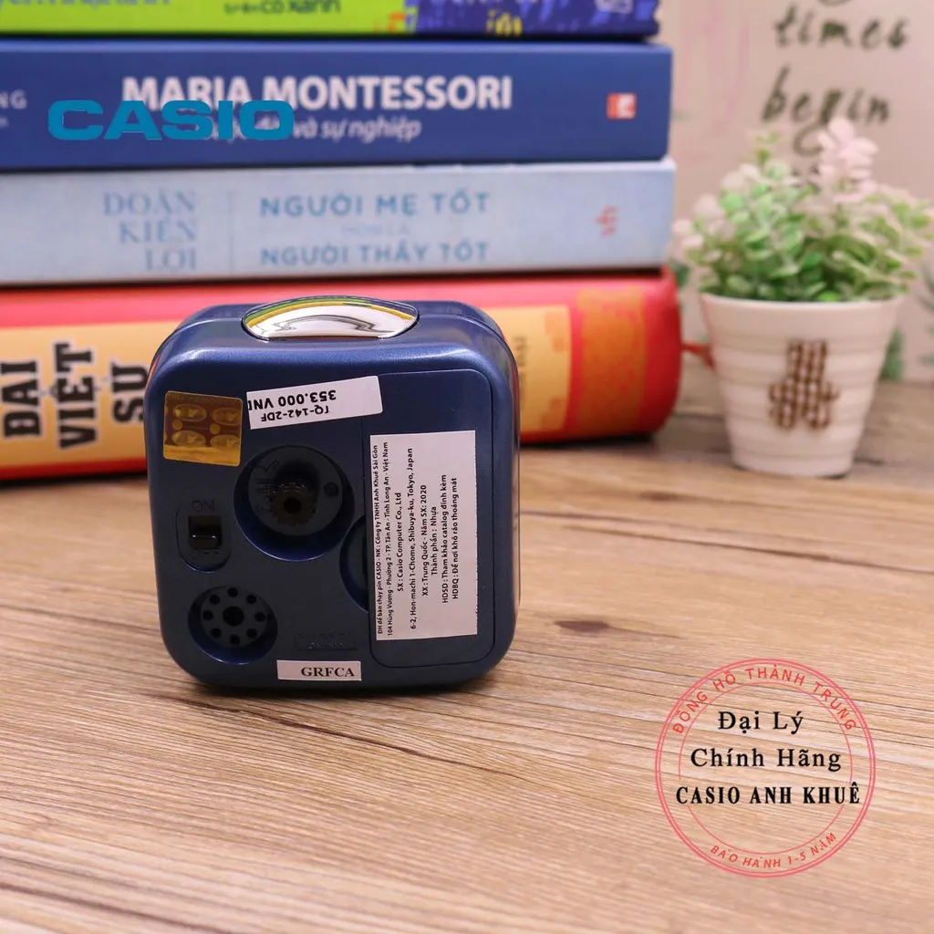Ảnh Đồng hồ để bàn Casio TQ-142-2DF có báo thức( 7.7×7.2×4.9 cm ) 4