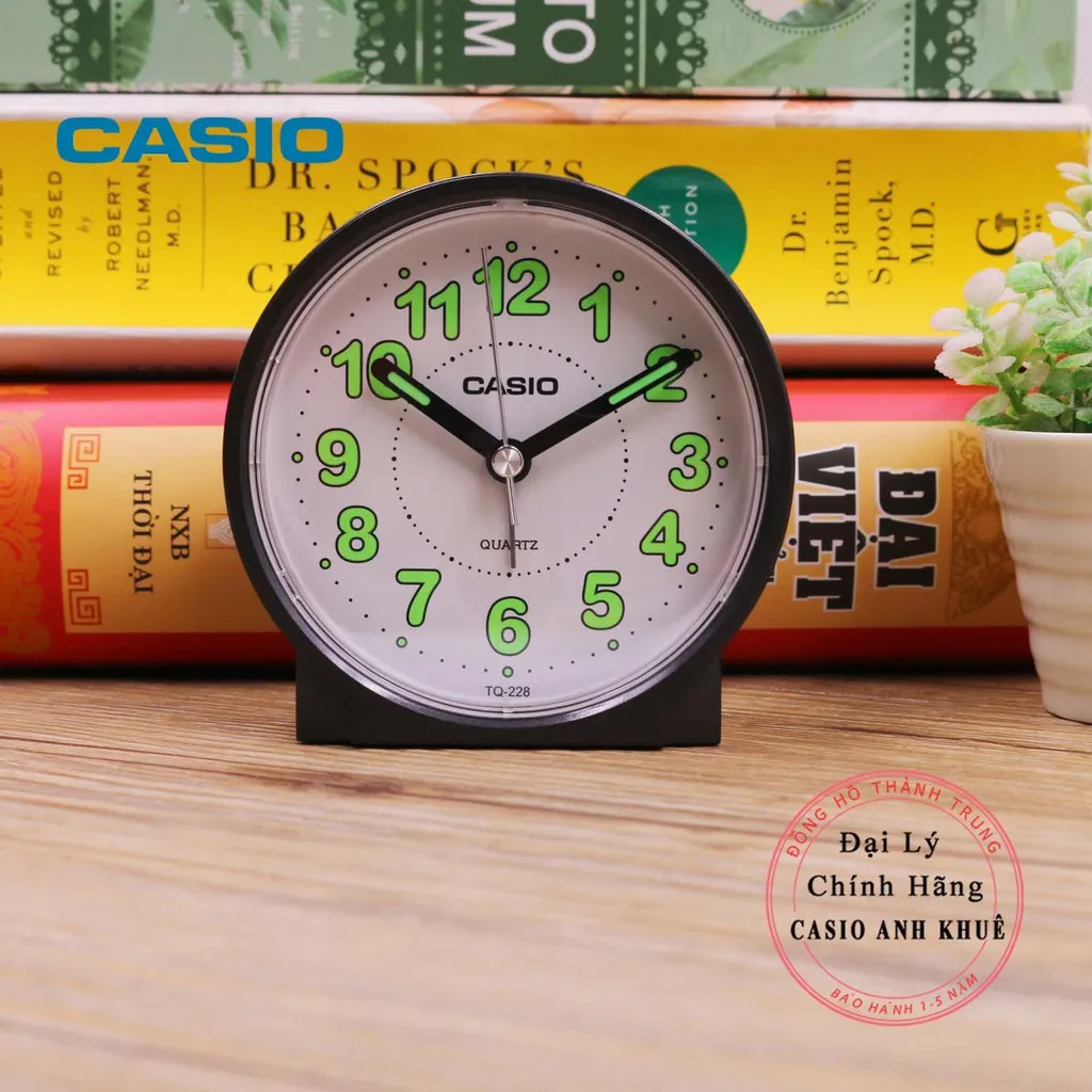 Ảnh Đồng hồ để bàn Casio TQ-228-1DF báo thức ( 8.6 cm ) 2