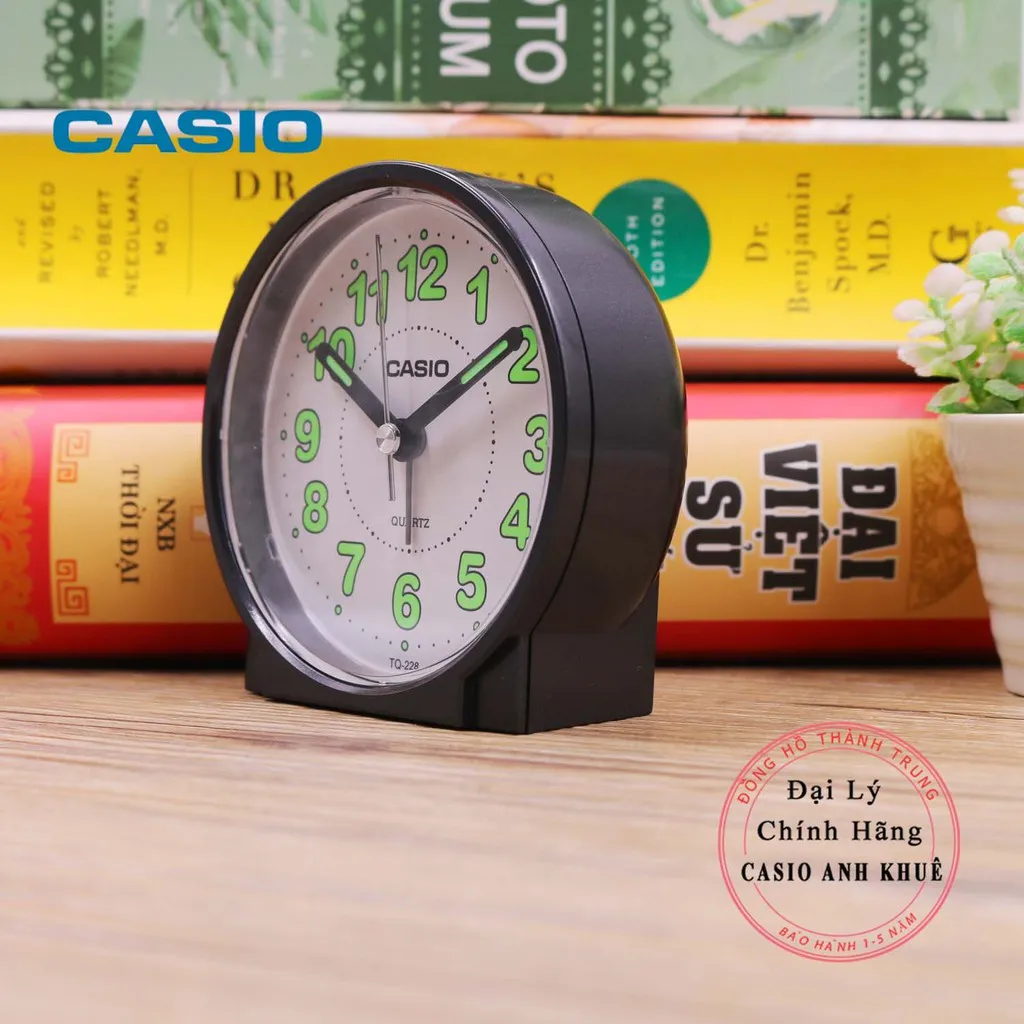 Ảnh Đồng hồ để bàn Casio TQ-228-1DF báo thức ( 8.6 cm ) 4