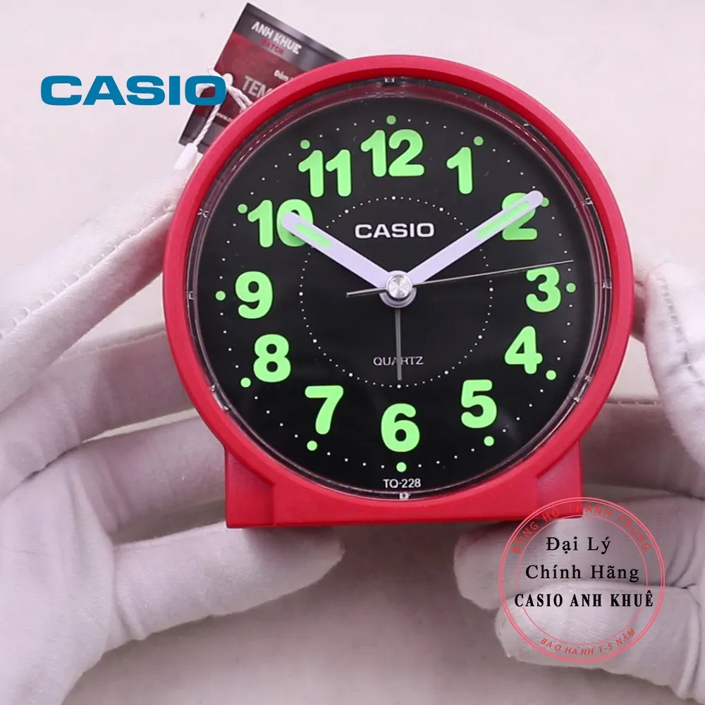 Ảnh Đồng hồ để bàn Casio TQ-228-4DF báo thức ( 8.6 cm ) 2