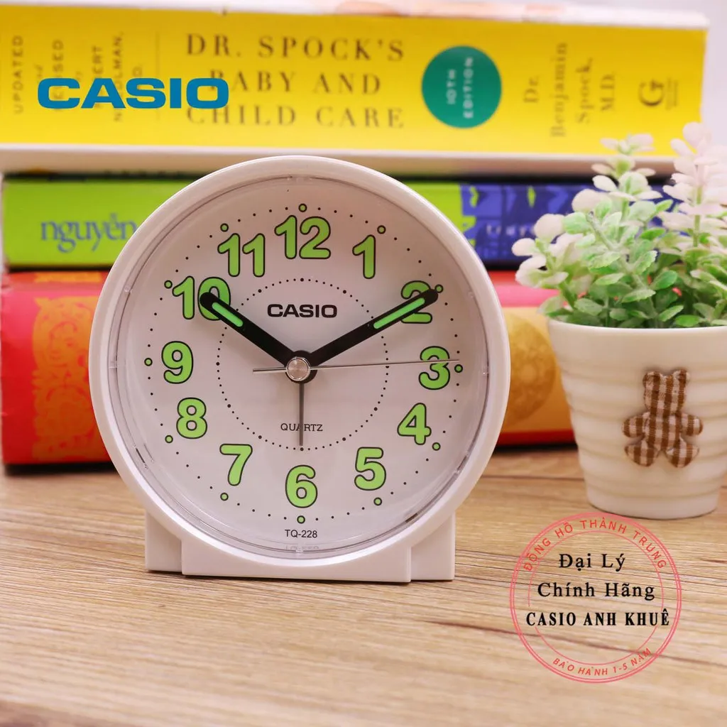 Ảnh Đồng hồ để bàn Casio TQ-228-7DF báo thức ( 8.6 cm ) 2