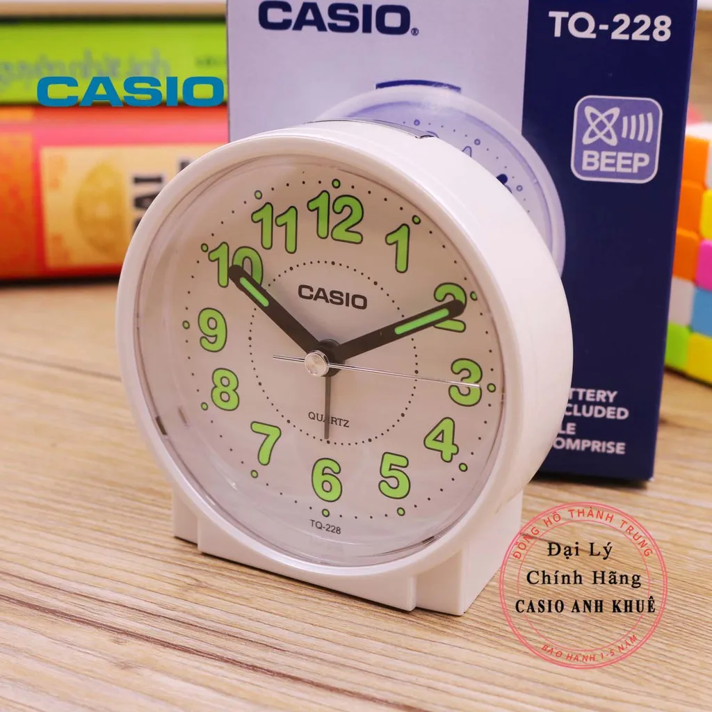 Ảnh Đồng hồ để bàn Casio TQ-228-7DF báo thức ( 8.6 cm ) 3