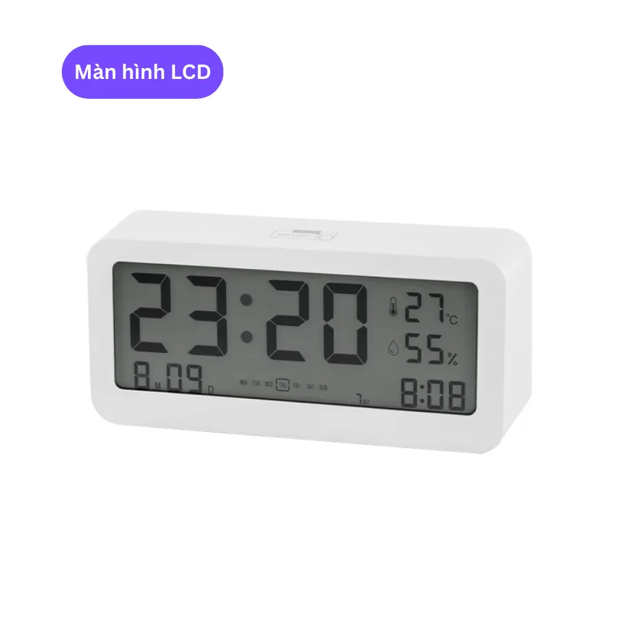 Ảnh Đồng hồ để bàn SEN CLOCK SC001 Màn hình LCD, kiểu dáng thanh lịch, xuất xứ Việt Nam 1