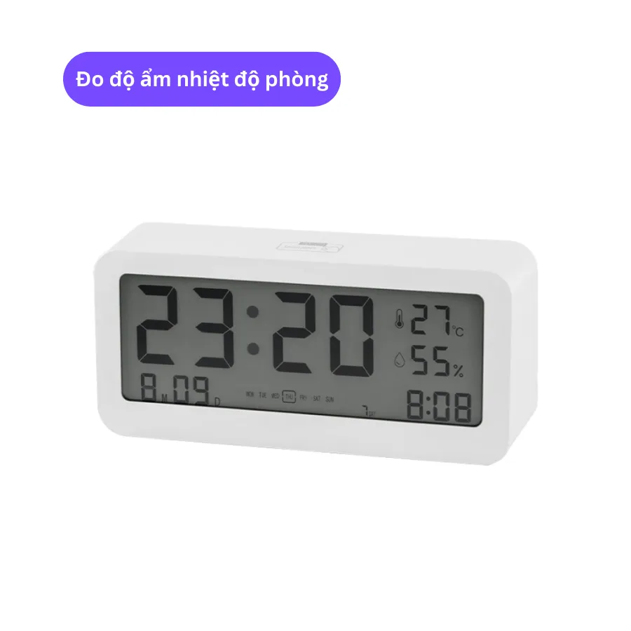 Ảnh Đồng hồ để bàn SEN CLOCK SC001 Màn hình LCD, kiểu dáng thanh lịch, xuất xứ Việt Nam 2