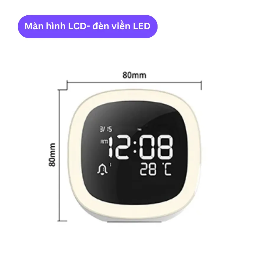 Ảnh Đồng hồ để bàn SEN CLOCK SC002 chất liệu nhựa bền bỉ, Màn hình LCD, xuất xứ Việt Nam 2