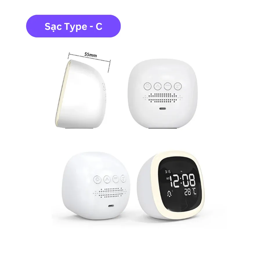 Ảnh Đồng hồ để bàn SEN CLOCK SC002 chất liệu nhựa bền bỉ, Màn hình LCD, xuất xứ Việt Nam 3