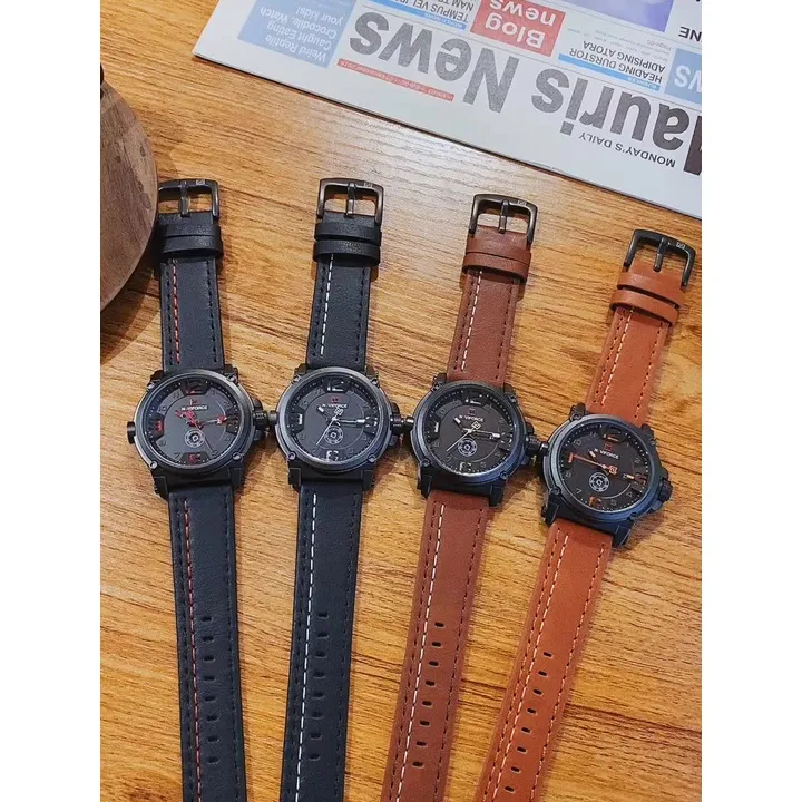 Ảnh Đồng hồ đeo tay chống nước bằng da thể thao nam NAVIFORCE NF9099 (có hộp gốc) Jam tangan 4