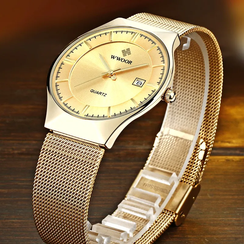 Ảnh Đồng Hồ Đeo Tay Chống Nước WWOOR Masculino-8016 Sang Trọng Cho Nam 4