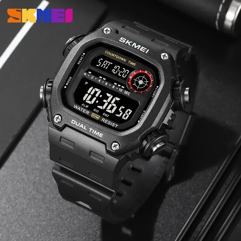 Ảnh Đồng hồ đeo tay kỹ thuật số SKMEI 2126 có đèn LED cho nam 3
