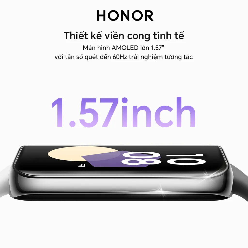 Ảnh Đồng hồ đeo tay thông minh HONOR Band 9 Pin 14 ngày Kháng nước 5ATM 96 chế độ thể thao| BH 12 Tháng 4