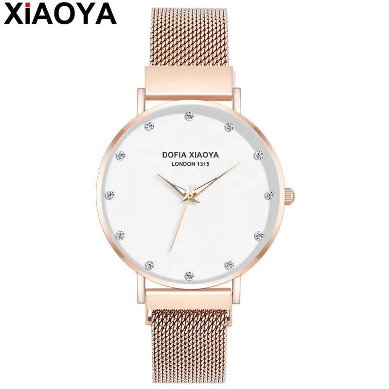 Ảnh Đồng hồ đeo tay XIAOYA 1315 bằng kim loại khóa từ tính thanh lịch thời trang 1
