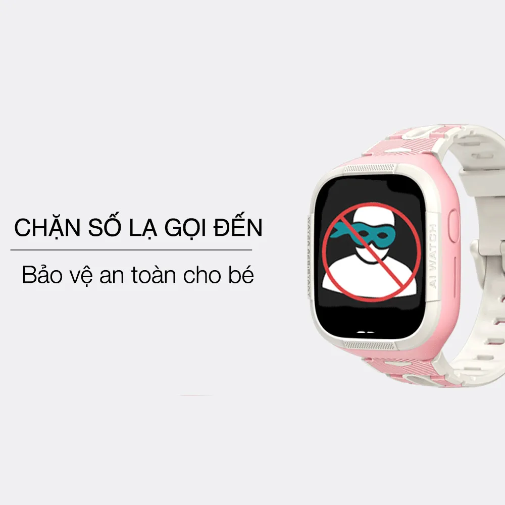 Ảnh Đồng hồ định vị trẻ em Kidcare S6 gọi video call định vị GPS - Màu trắng hồng 3