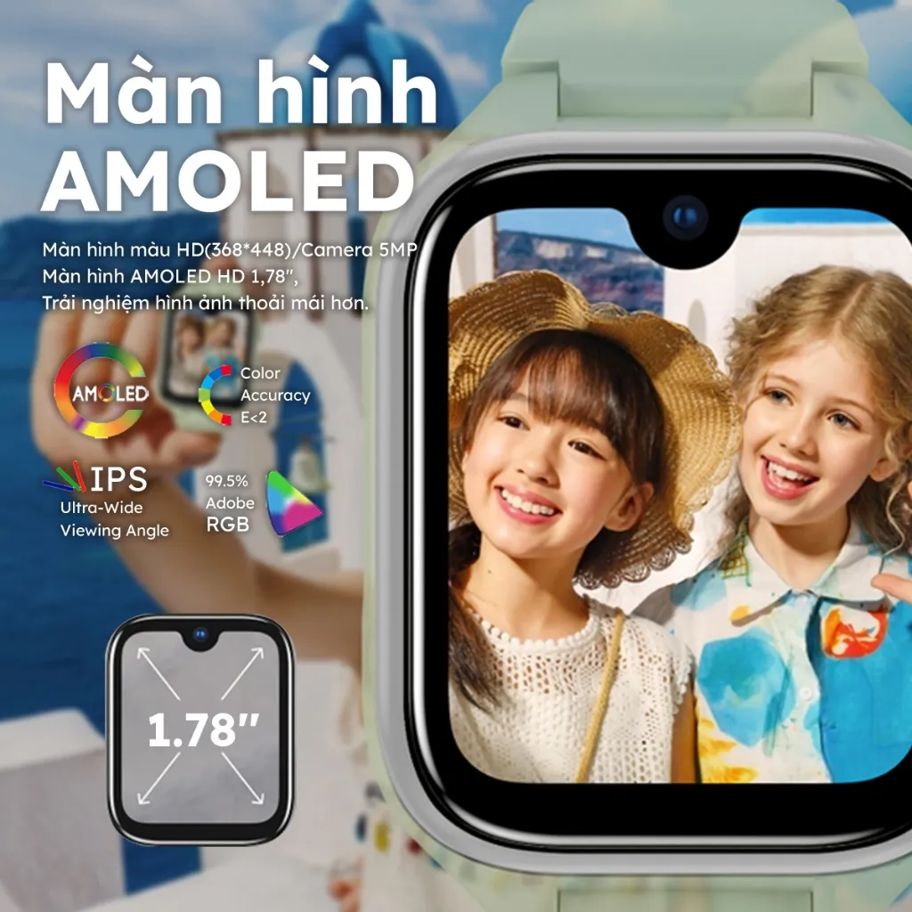 Đồng hồ định vị Kidcare S1: Video Call, GPS, SOS | Bảo vệ con yêu