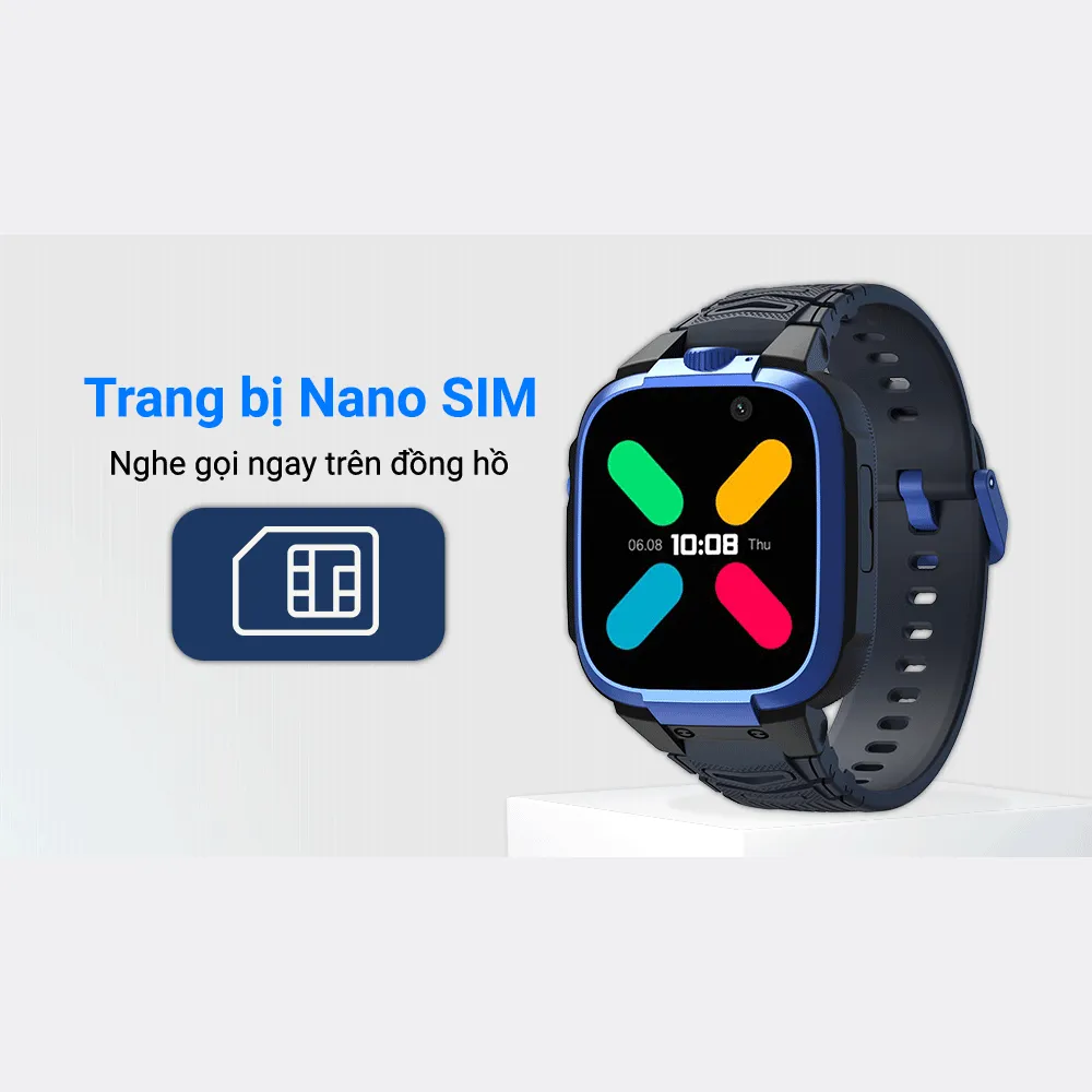 Ảnh Đồng hồ định vị trẻ em Kidcare S88 4G video call chống nước định vị chính xác 3