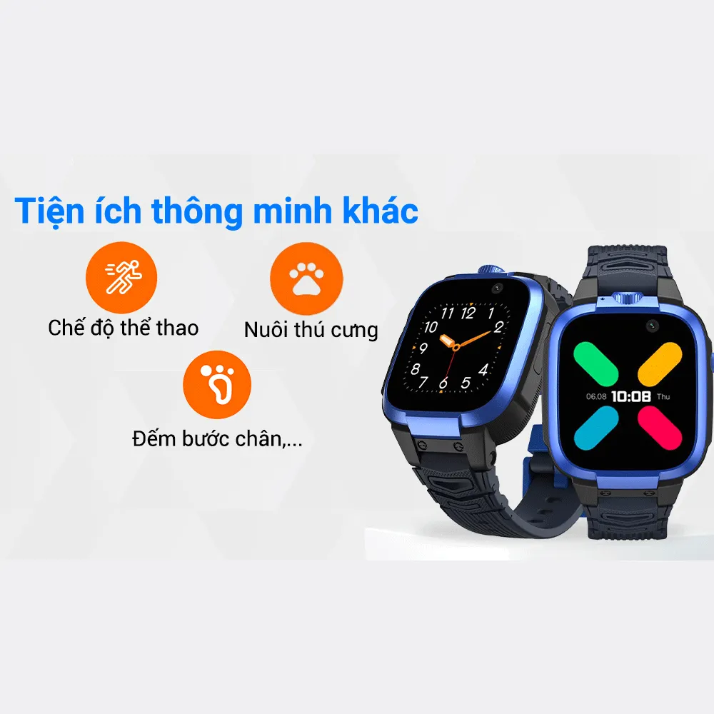 Ảnh Đồng hồ định vị trẻ em Kidcare S88 4G video call chống nước định vị chính xác 4