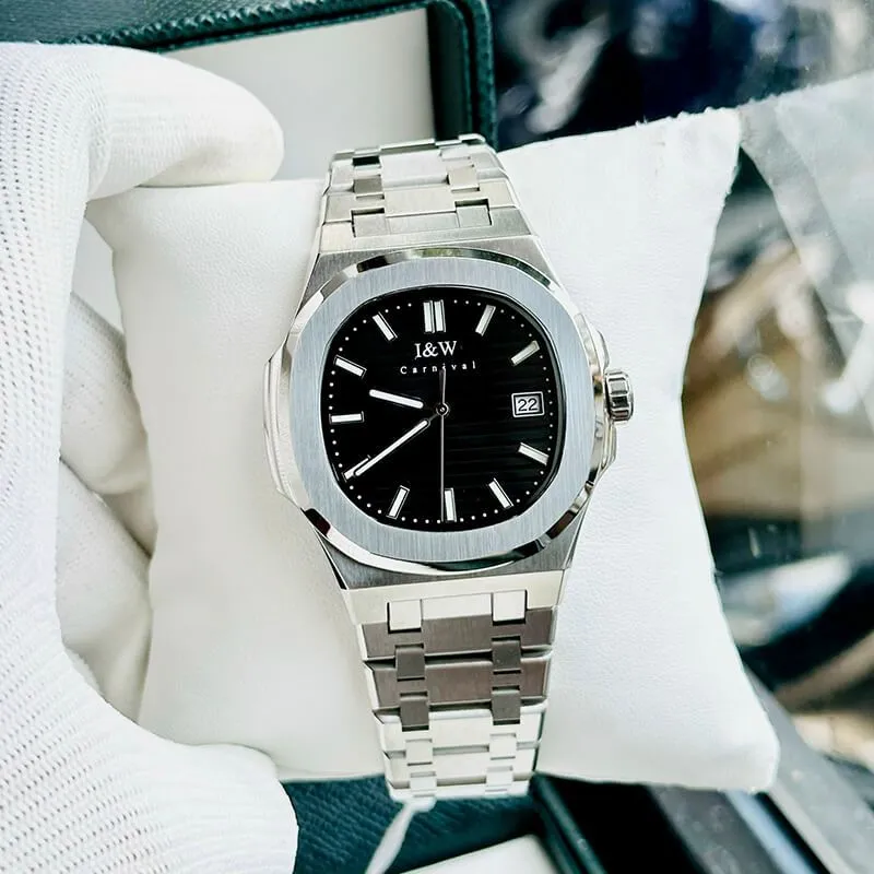 Ảnh Đồng hồ nam chính hãng IW Carnival IW721G-11,kính sapphire,chống xước,chống nước 50m,Bh 24 tháng,máy cơ (automatic) 4