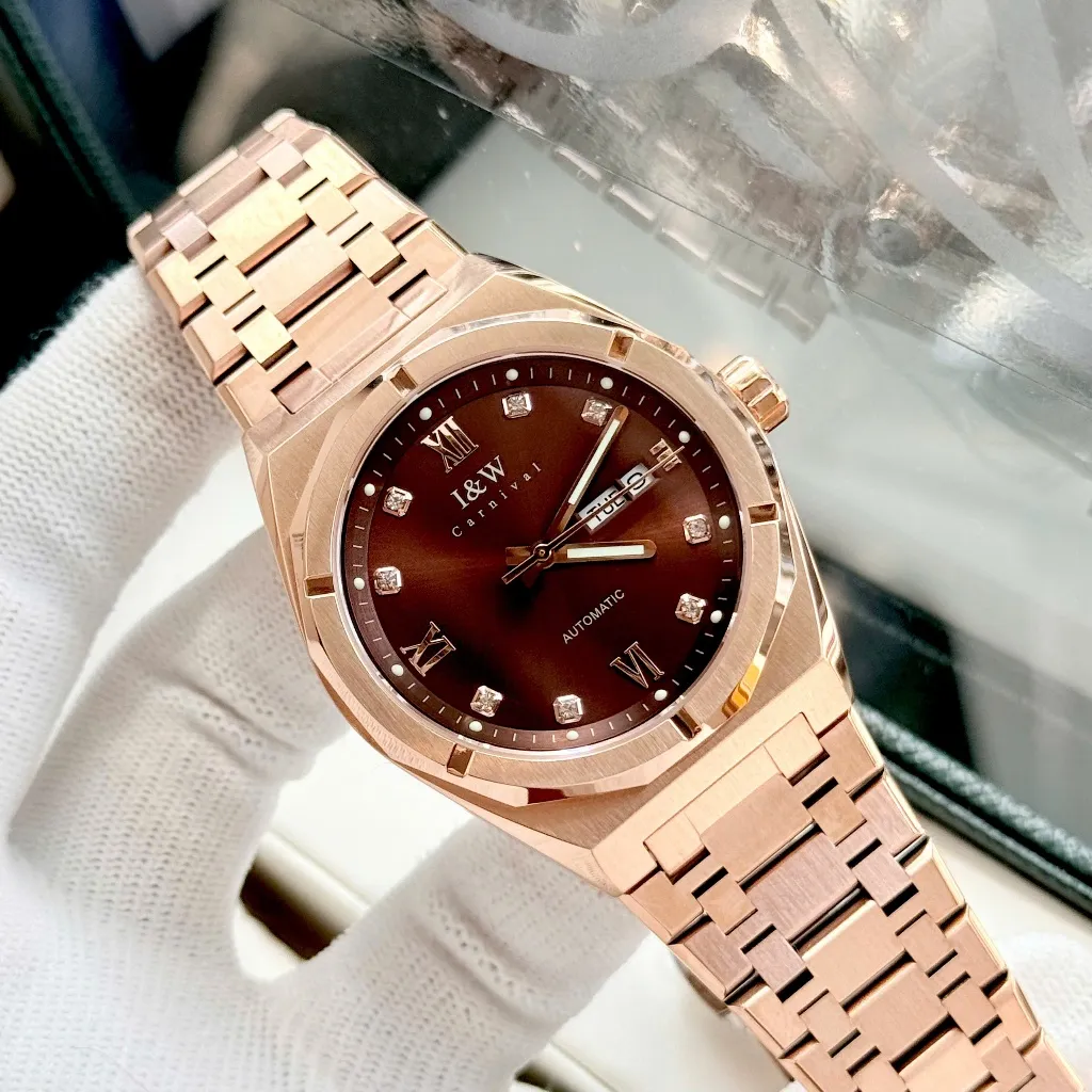 Ảnh Đồng hồ nam chính hãng IW Carnival IW751G-27,Kính sapphire,Chống nước 50m,BH 24 tháng,Máy Cơ Automatic,dây thép không gỉ 1