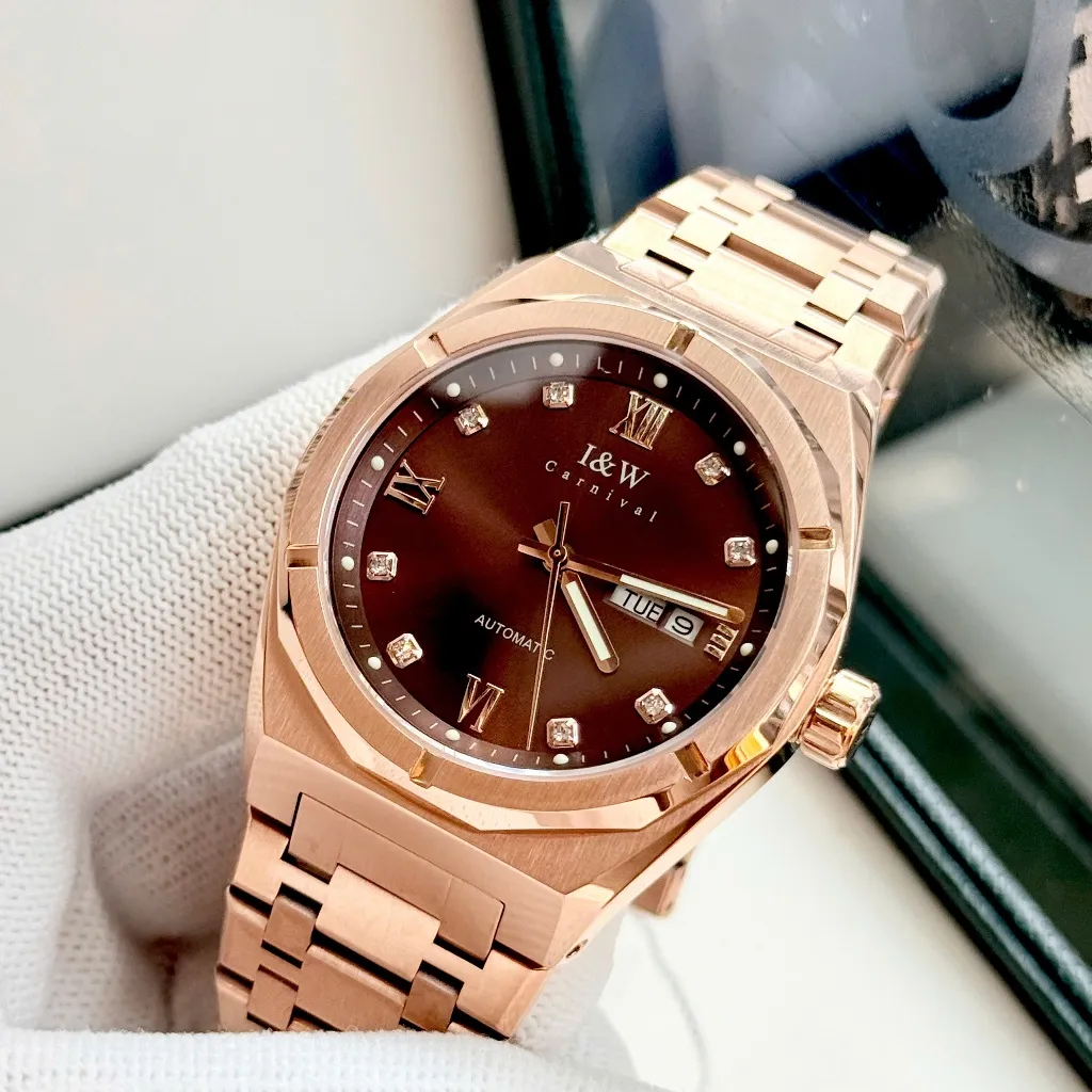 Ảnh Đồng hồ nam chính hãng IW Carnival IW751G-27,Kính sapphire,Chống nước 50m,BH 24 tháng,Máy Cơ Automatic,dây thép không gỉ 2