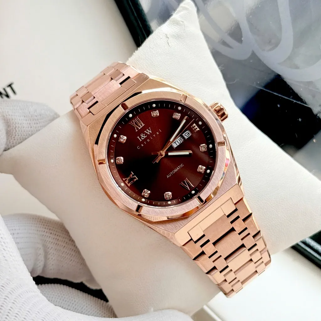 Ảnh Đồng hồ nam chính hãng IW Carnival IW751G-27,Kính sapphire,Chống nước 50m,BH 24 tháng,Máy Cơ Automatic,dây thép không gỉ 3