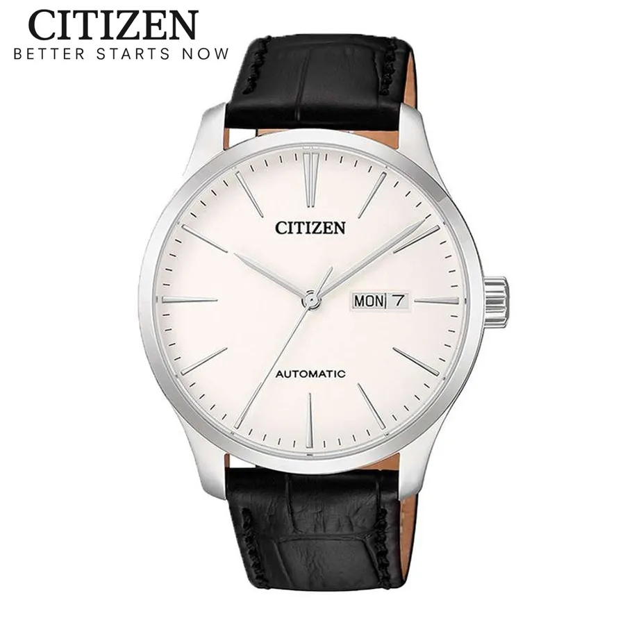 Ảnh Đồng Hồ Nam Citizen Automatic Dây Da NH8350-08B - Mặt Trắng (40mm) 1