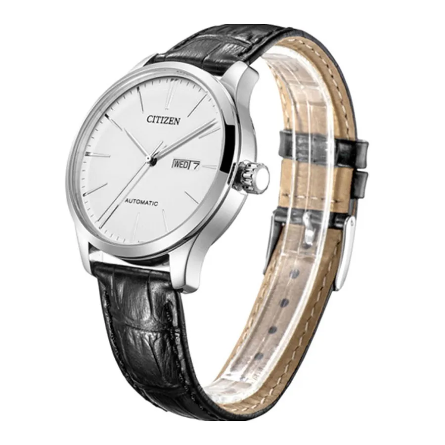 Ảnh Đồng Hồ Nam Citizen Automatic Dây Da NH8350-08B - Mặt Trắng (40mm) 2