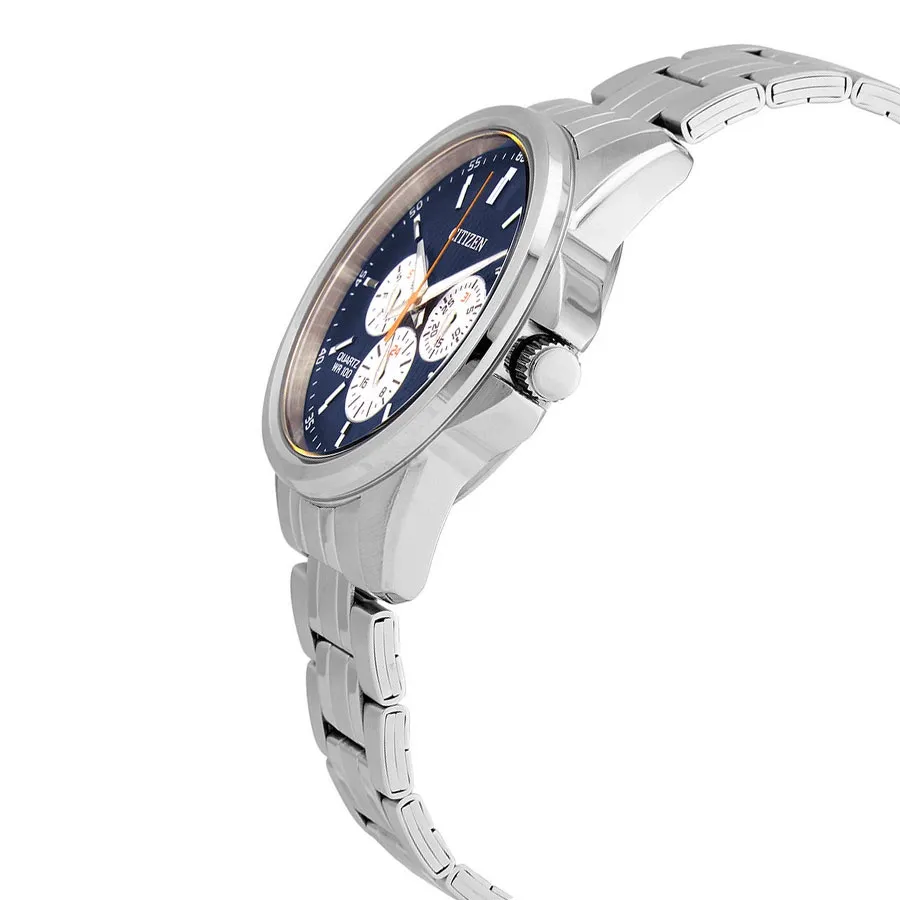 Ảnh Đồng Hồ Nam Citizen Dây Thép Không Gỉ AG8340-58L - Mặt Xanh 1