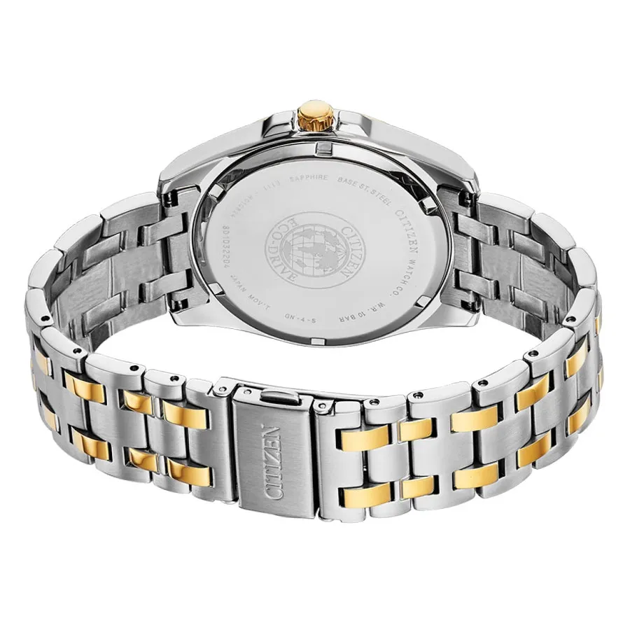 Ảnh Đồng Hồ Nam Citizen Eco-Drive Đính Kim Cương Dây Thép Không Gỉ BM7107-50E - Mặt Đen (Sapphire) 3