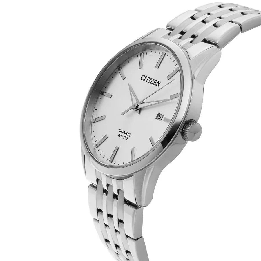 Ảnh Đồng Hồ Nam Citizen Pin-Quartz Dây Thép Không Gỉ BI5000-87A - Mặt Trắng (39mm) 1