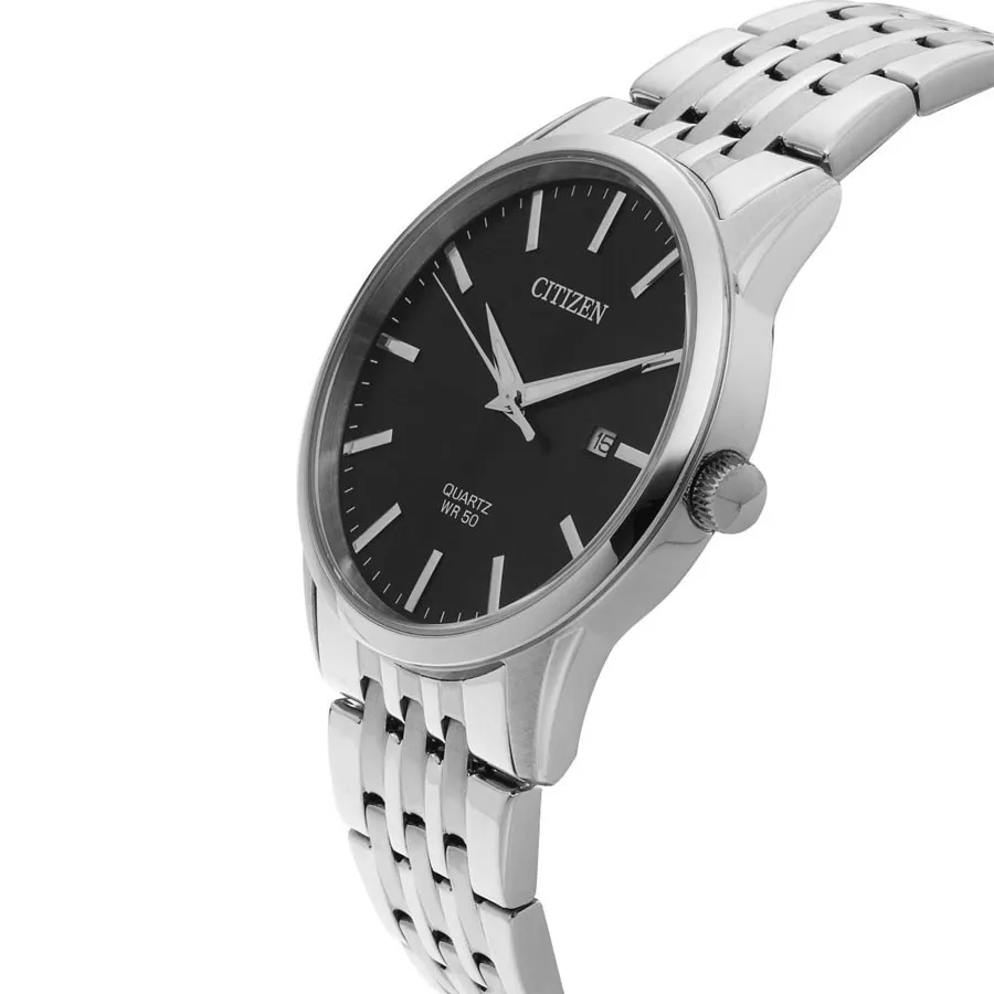 Ảnh Đồng Hồ Nam Citizen Pin-Quartz Dây Thép Không Gỉ BI5000-87E - Mặt Đen (39mm) 1