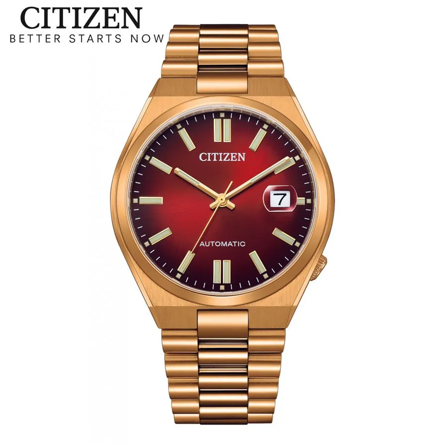 Ảnh Đồng Hồ Nam Citizen Tsuyosa Automatic Dây Thép Không Gỉ NJ0153-82X - Mặt Đỏ (Sapphire) 1