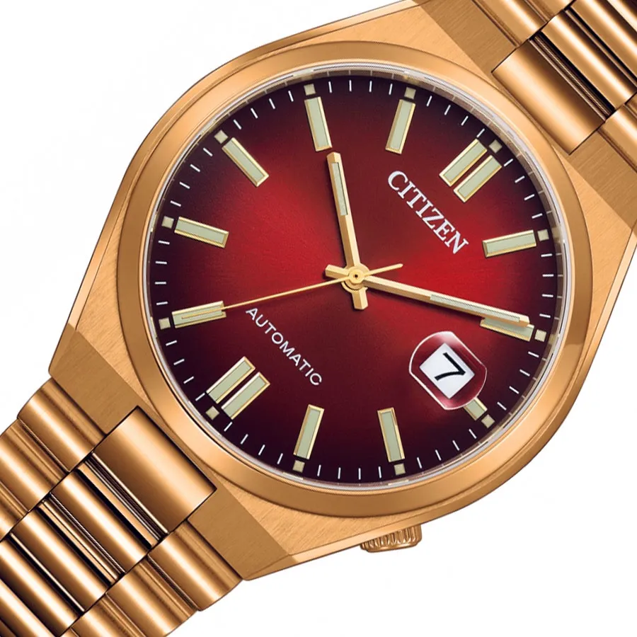 Ảnh Đồng Hồ Nam Citizen Tsuyosa Automatic Dây Thép Không Gỉ NJ0153-82X - Mặt Đỏ (Sapphire) 2