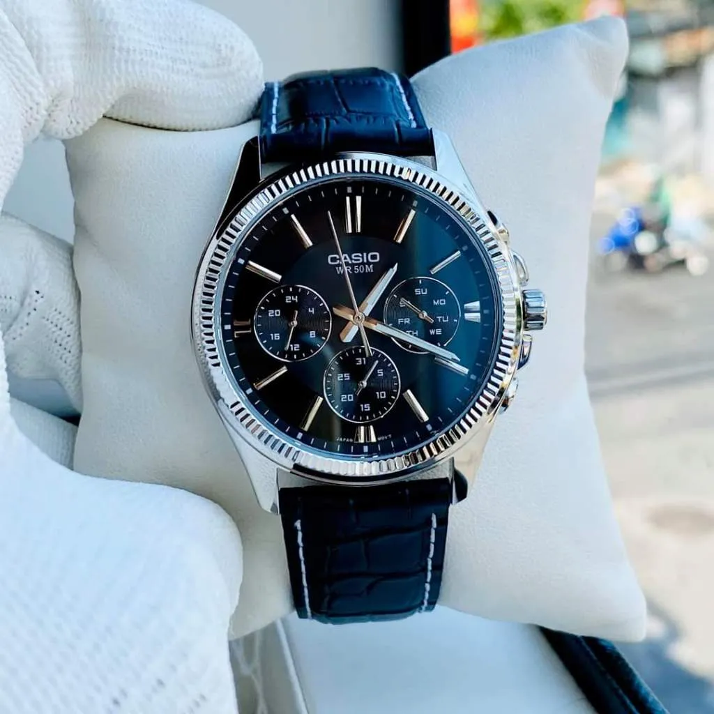 Ảnh Đồng hồ Nam dây da Casio MTP-1375 chính hãng bảo hành 1 năm Pin trọn đời 2