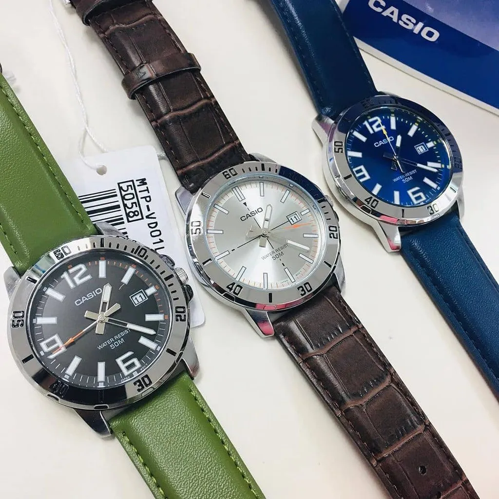 Ảnh Đồng hồ Nam dây da Casio MTP-VD01 chính hãng bảo hành 1 năm Pin trọn đời 1