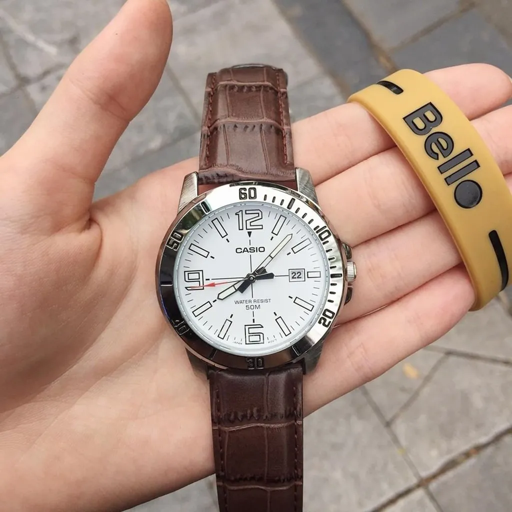 Ảnh Đồng hồ Nam dây da Casio MTP-VD01 chính hãng bảo hành 1 năm Pin trọn đời 3