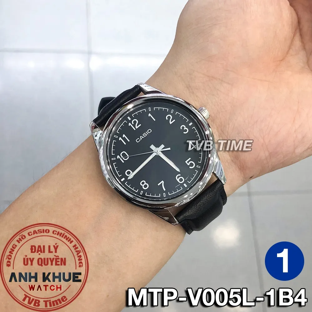 Ảnh Đồng hồ nam dây da Casio chính hãng MTP-V005 Series (40mm) 3