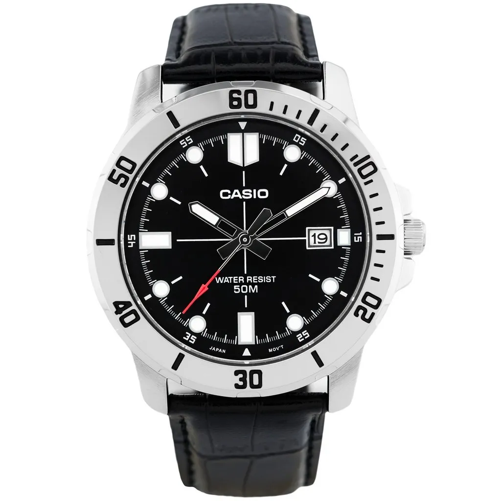 Ảnh Đồng hồ nam dây da Casio chính hãng MTP-VD01L-1EVUDF (45mm) 1
