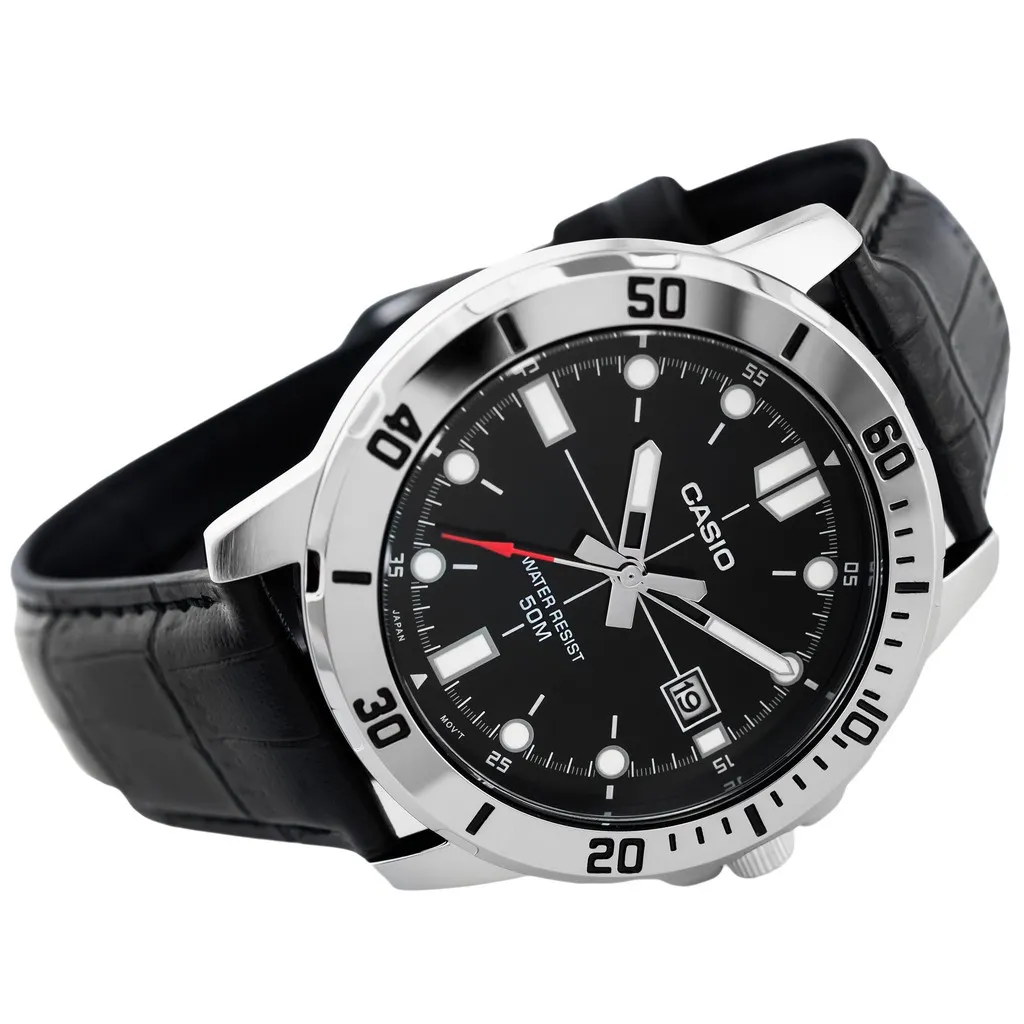 Ảnh Đồng hồ nam dây da Casio chính hãng MTP-VD01L-1EVUDF (45mm) 3