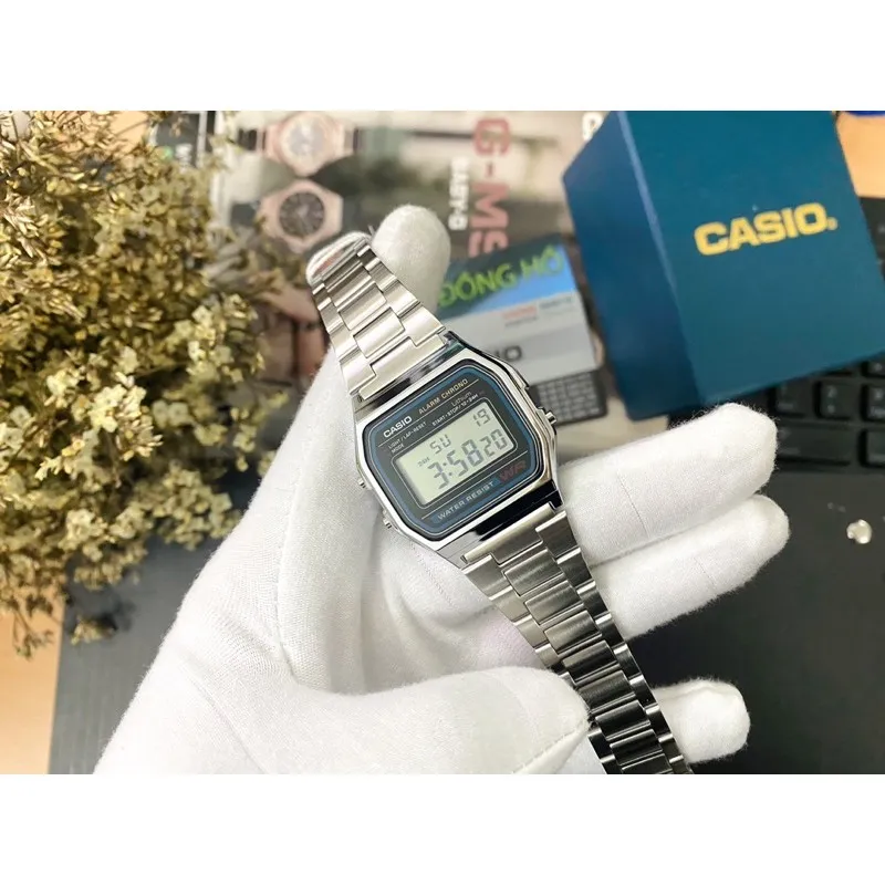 Ảnh Đồng hồ nam dây kim loại Casio chính hãng Anh Khuê A158WA-1DF 2