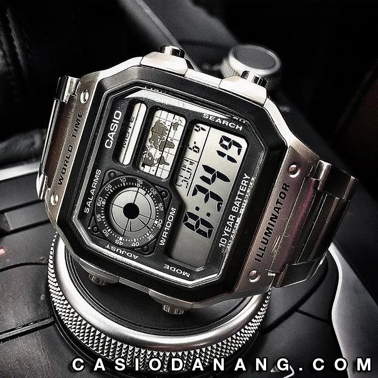 Ảnh Đồng hồ nam dây kim loại Casio chính hãng AE-1200WHD-1AVDF (42mm) 2